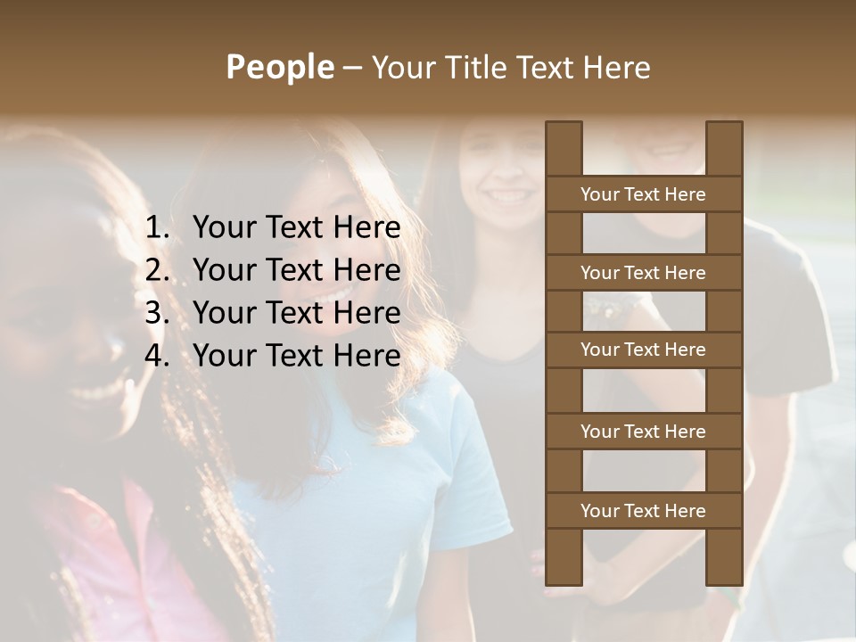 Group Friend Diversity PowerPoint Template