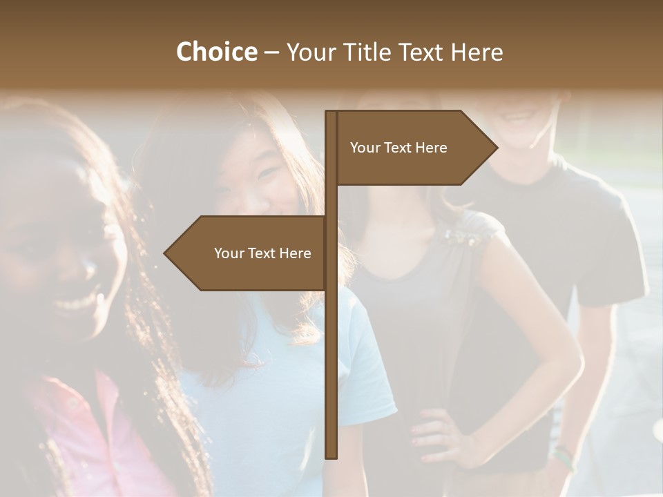 Group Friend Diversity PowerPoint Template