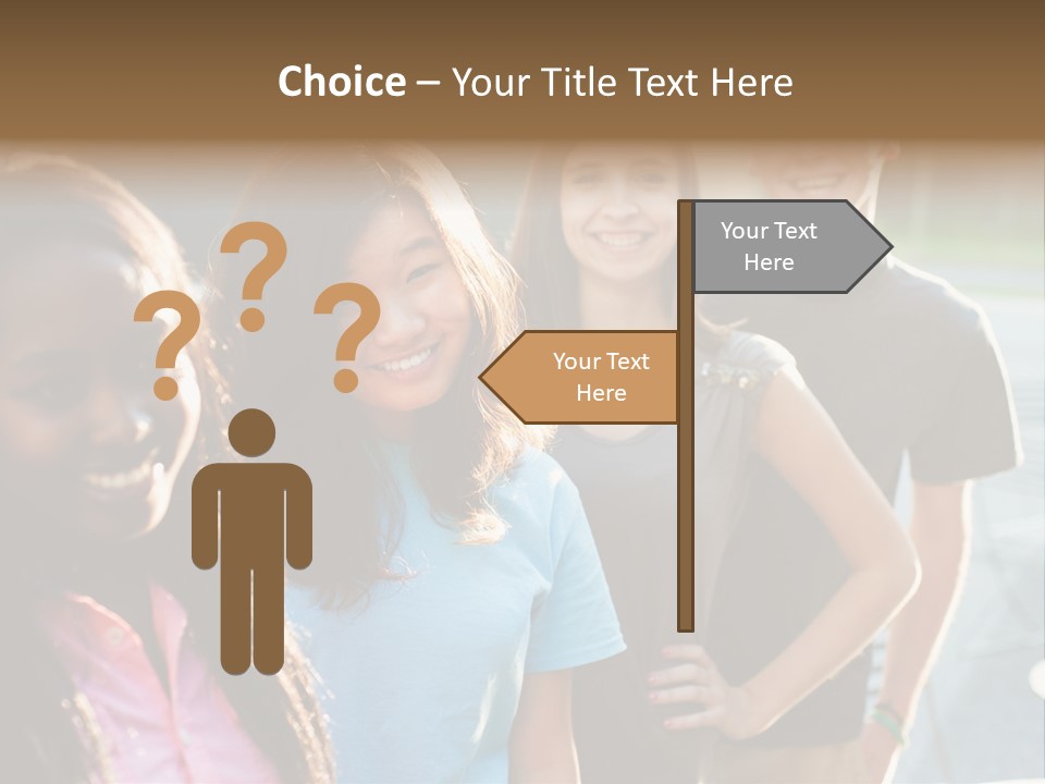 Group Friend Diversity PowerPoint Template