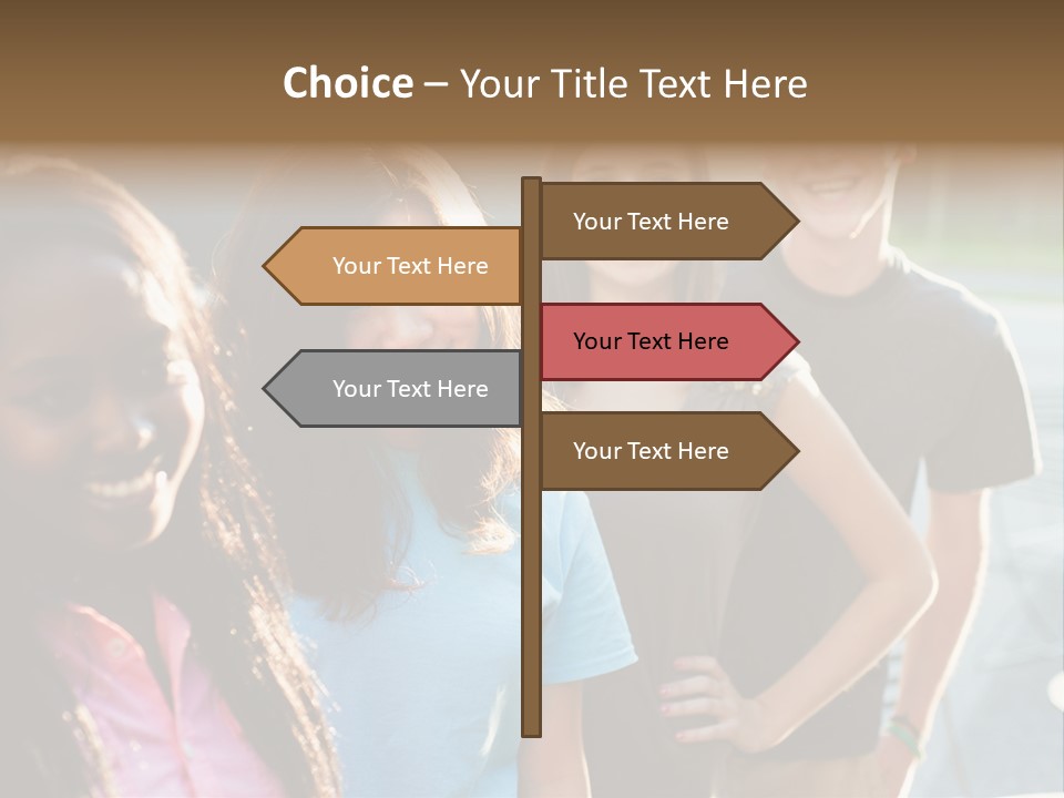 Group Friend Diversity PowerPoint Template