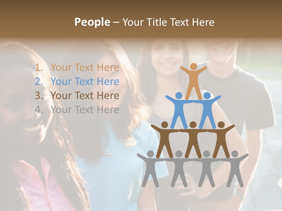 Group Friend Diversity PowerPoint Template