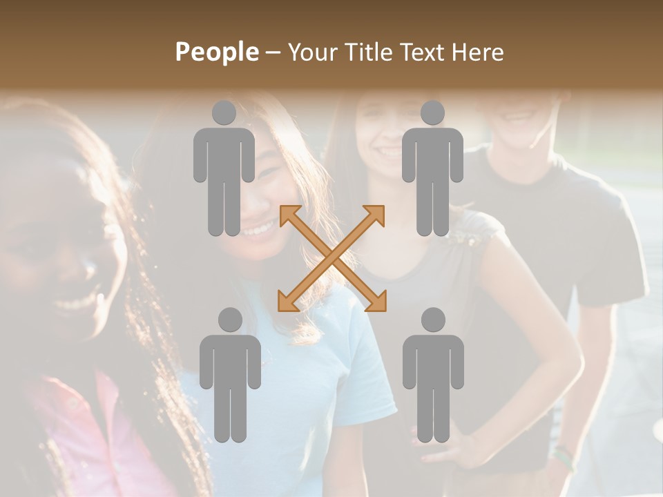 Group Friend Diversity PowerPoint Template
