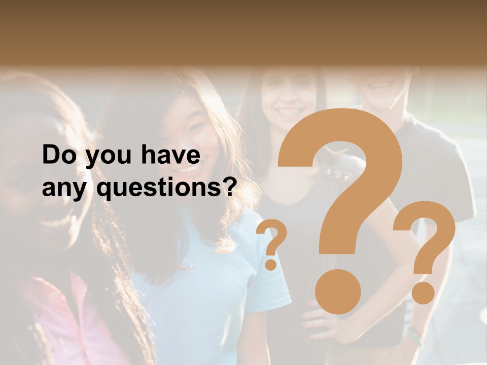 Group Friend Diversity PowerPoint Template