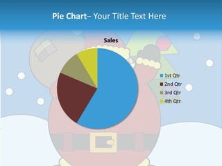 Smiling Snowfall Chimney PowerPoint Template