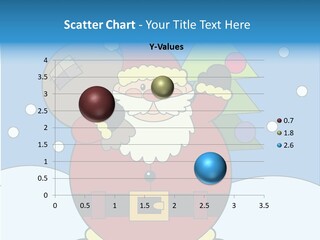 Smiling Snowfall Chimney PowerPoint Template