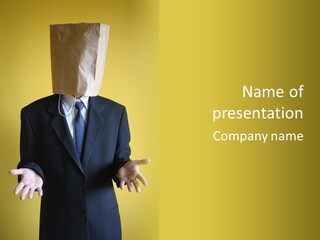 Hiding Person Finance PowerPoint Template