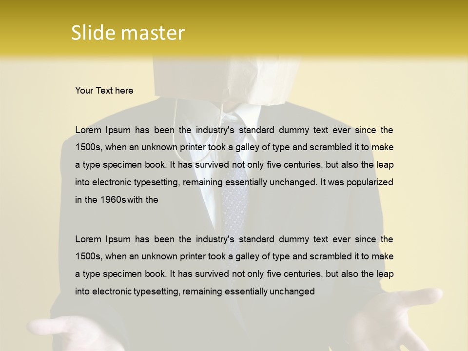 Hiding Person Finance PowerPoint Template