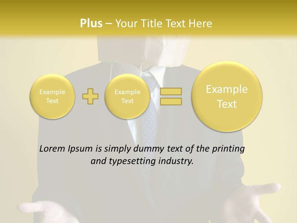 Hiding Person Finance PowerPoint Template