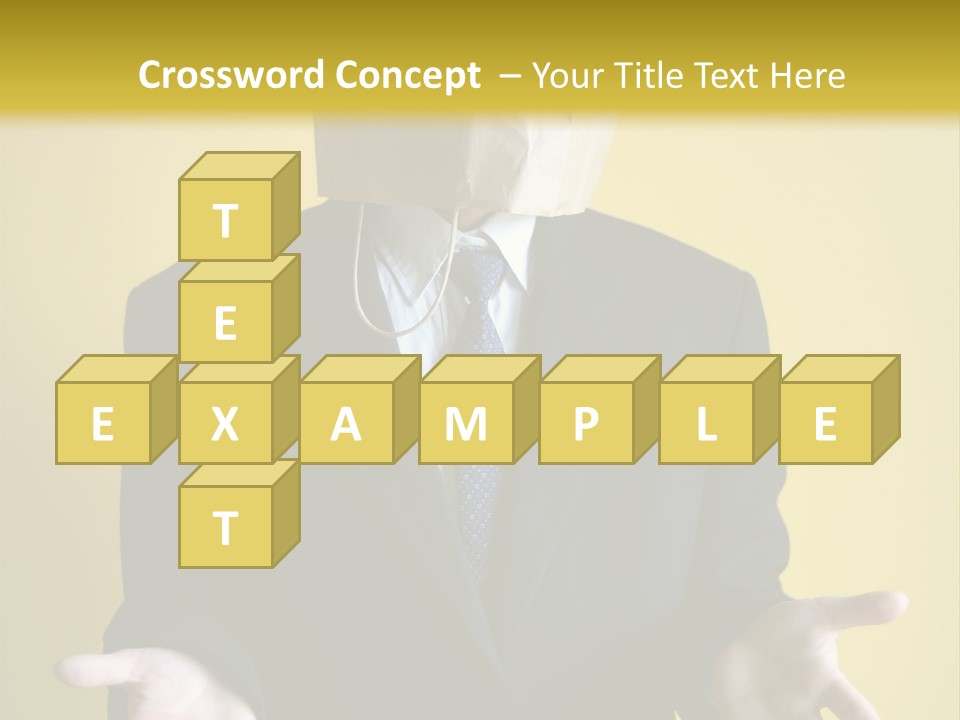 Hiding Person Finance PowerPoint Template