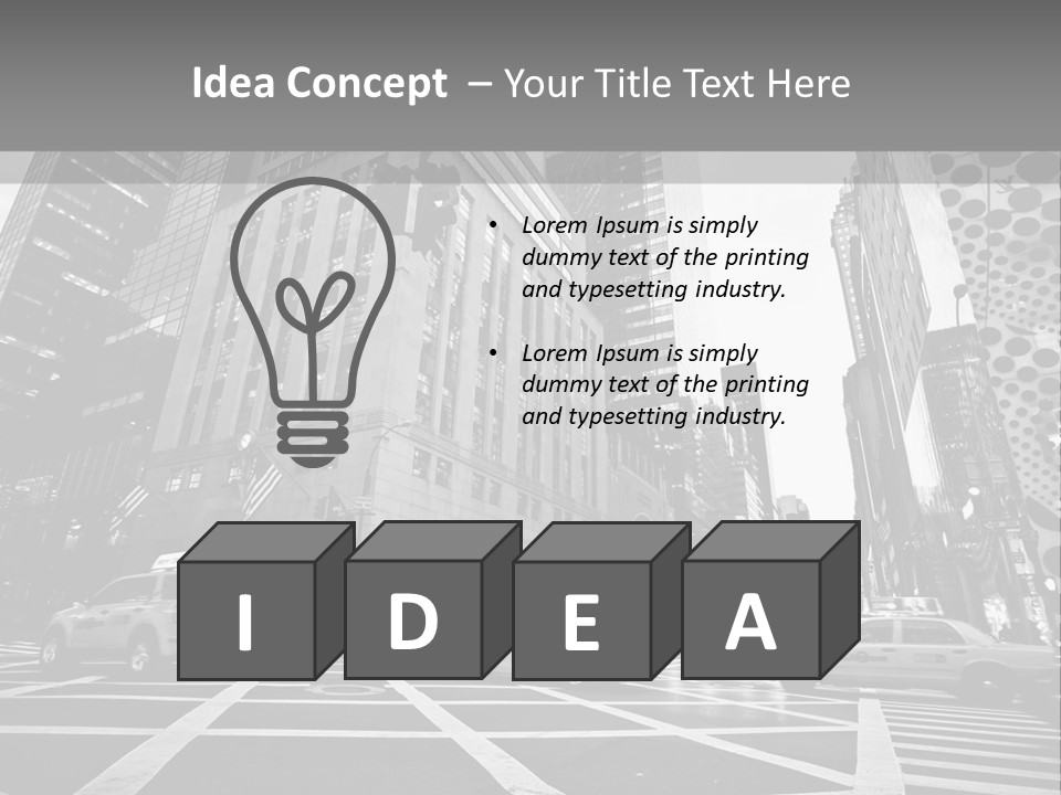 Fifth Avenue Shop Tourist PowerPoint Template