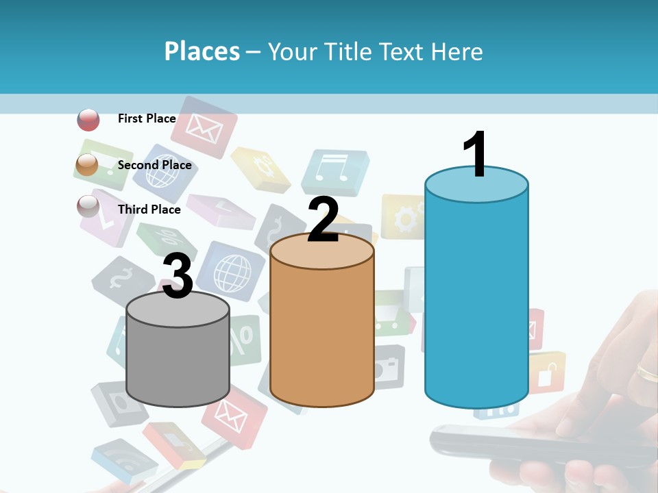 Communicate Pad Touchscreen PowerPoint Template