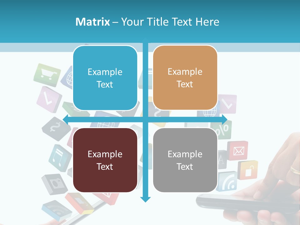 Communicate Pad Touchscreen PowerPoint Template