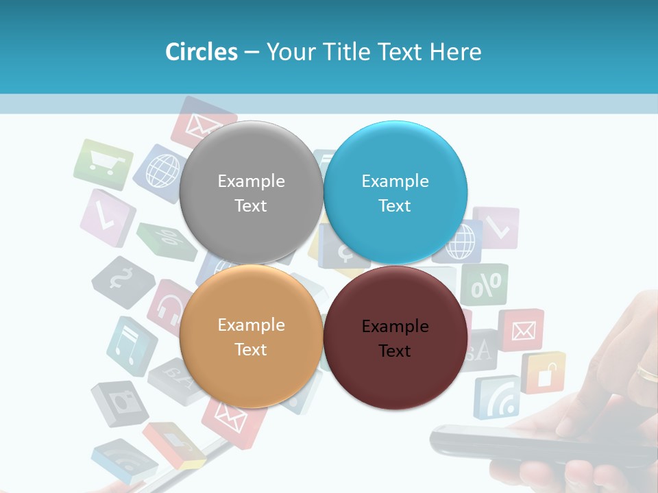 Communicate Pad Touchscreen PowerPoint Template