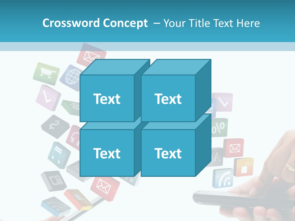 Communicate Pad Touchscreen PowerPoint Template