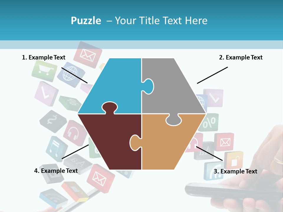 Communicate Pad Touchscreen PowerPoint Template