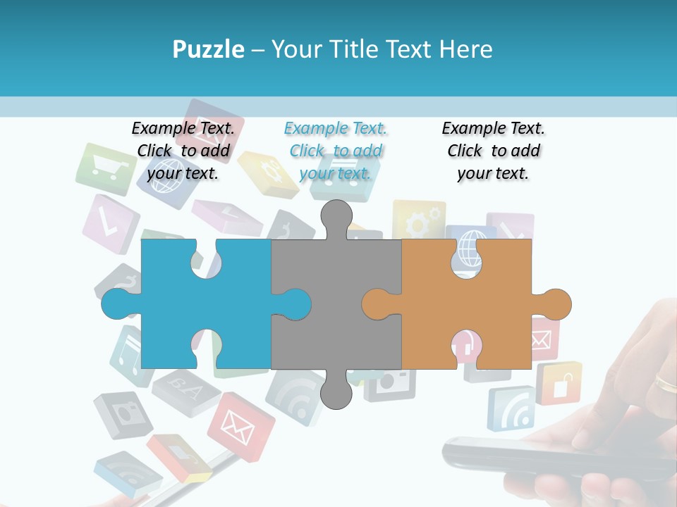 Communicate Pad Touchscreen PowerPoint Template