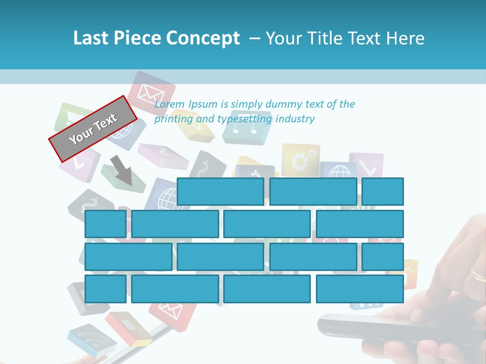 Communicate Pad Touchscreen PowerPoint Template