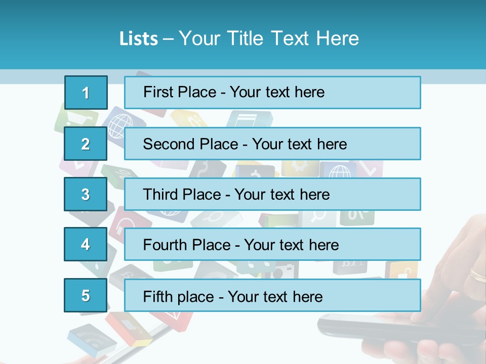Communicate Pad Touchscreen PowerPoint Template