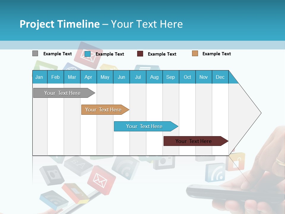 Communicate Pad Touchscreen PowerPoint Template