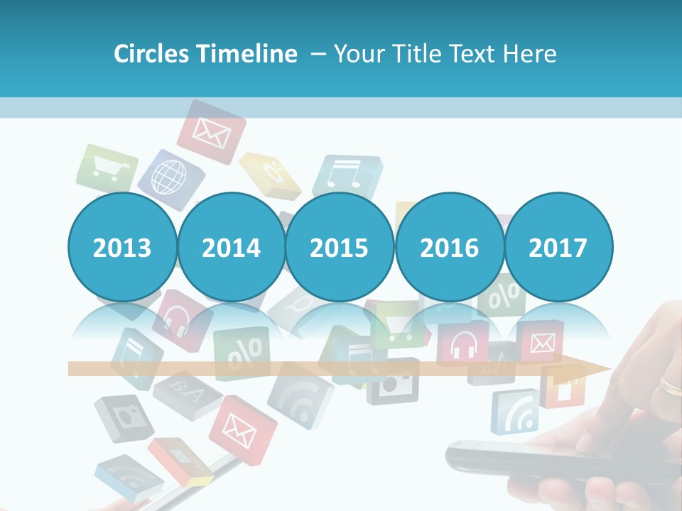 Communicate Pad Touchscreen PowerPoint Template