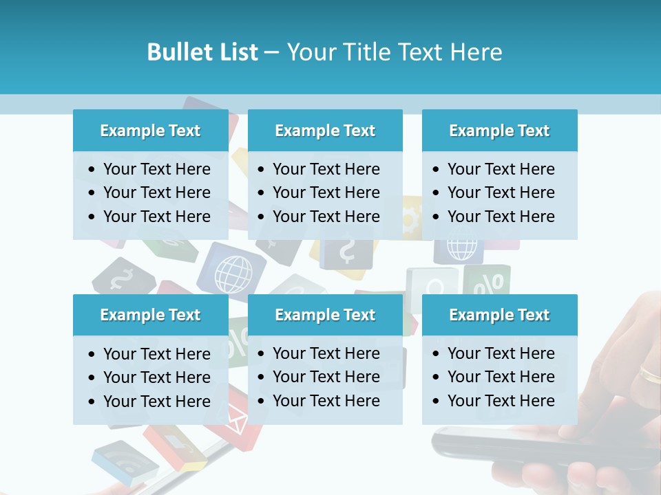 Communicate Pad Touchscreen PowerPoint Template