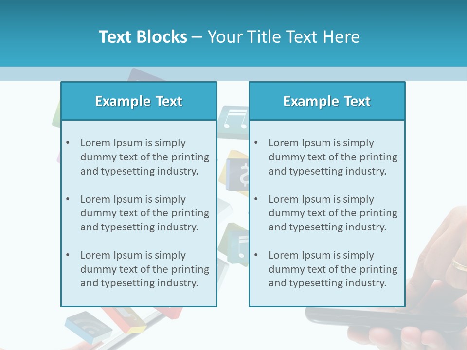 Communicate Pad Touchscreen PowerPoint Template