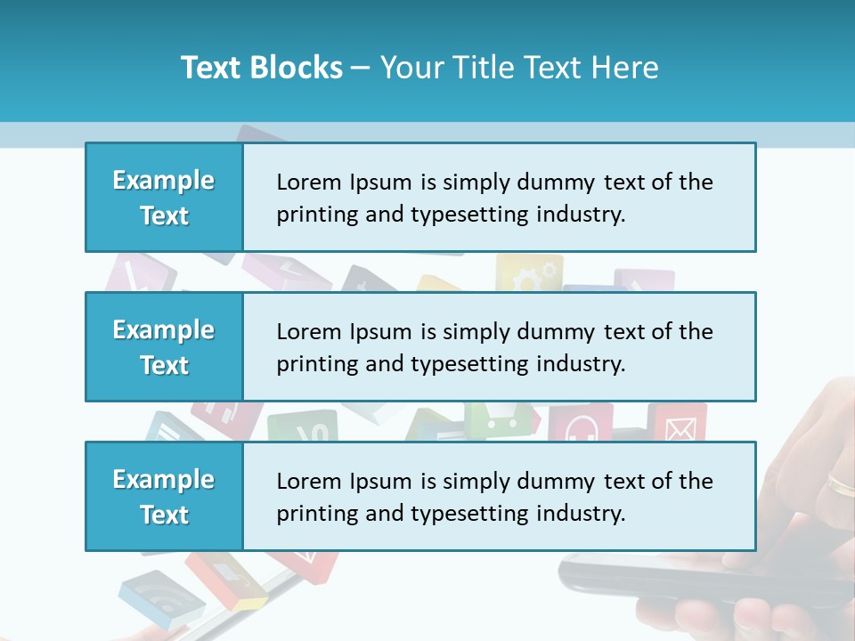 Communicate Pad Touchscreen PowerPoint Template