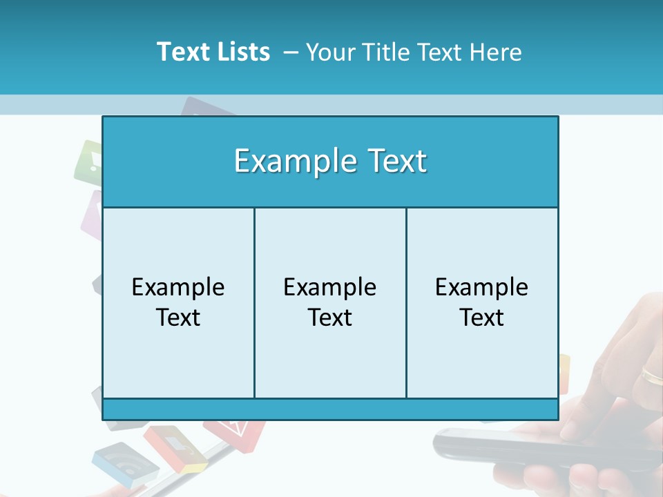 Communicate Pad Touchscreen PowerPoint Template