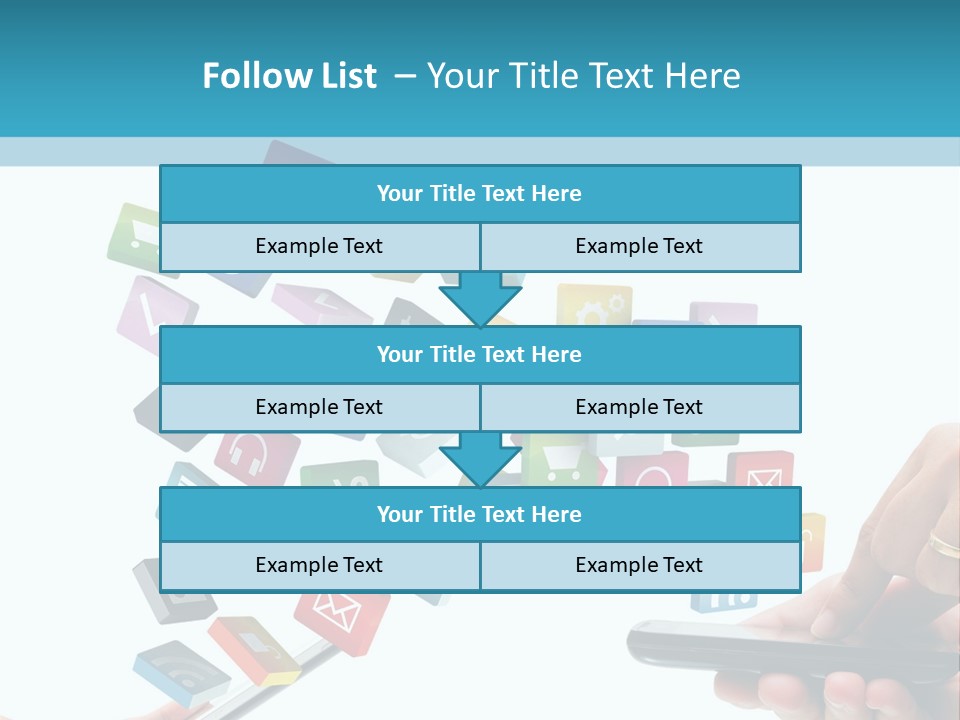 Communicate Pad Touchscreen PowerPoint Template