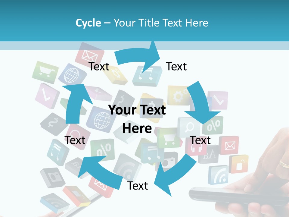 Communicate Pad Touchscreen PowerPoint Template