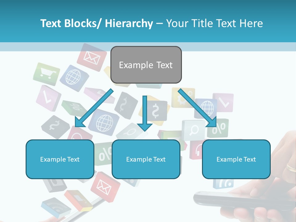 Communicate Pad Touchscreen PowerPoint Template