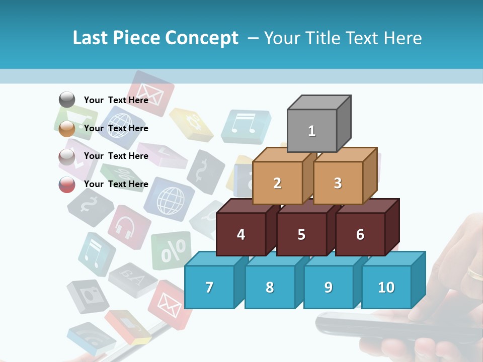 Communicate Pad Touchscreen PowerPoint Template