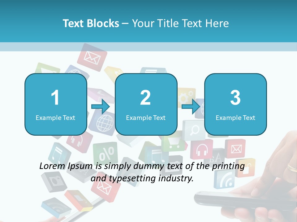 Communicate Pad Touchscreen PowerPoint Template
