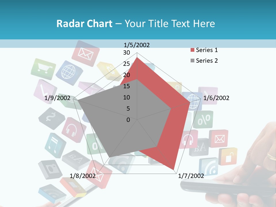 Communicate Pad Touchscreen PowerPoint Template
