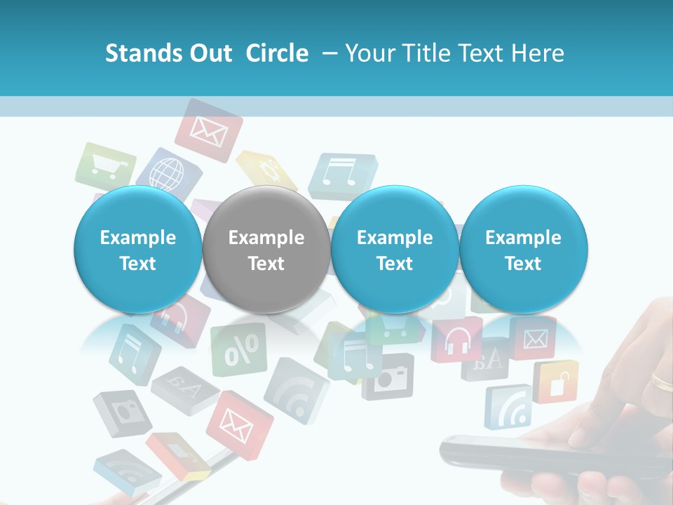 Communicate Pad Touchscreen PowerPoint Template