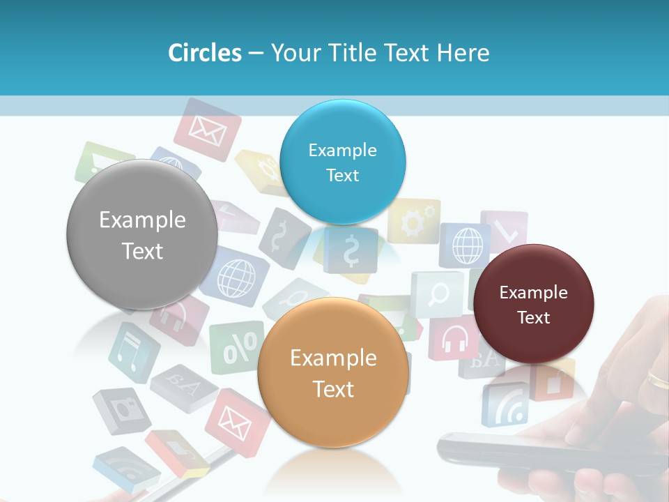 Communicate Pad Touchscreen PowerPoint Template