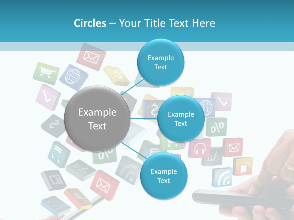 Communicate Pad Touchscreen PowerPoint Template