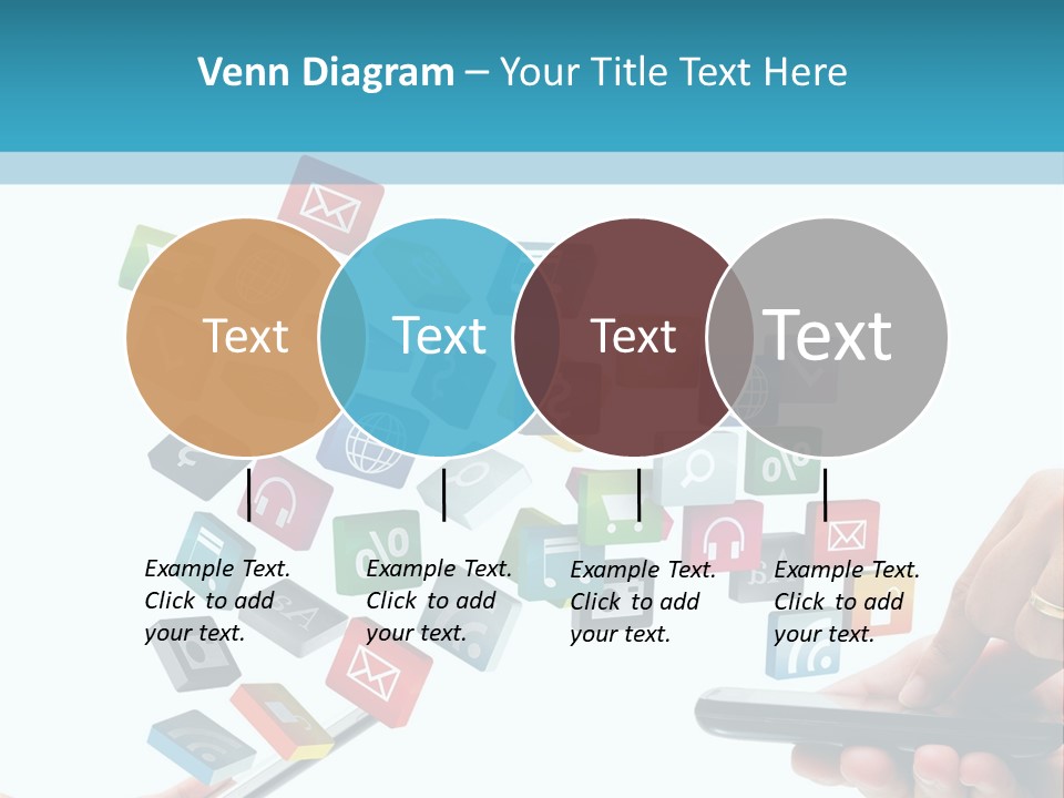 Communicate Pad Touchscreen PowerPoint Template