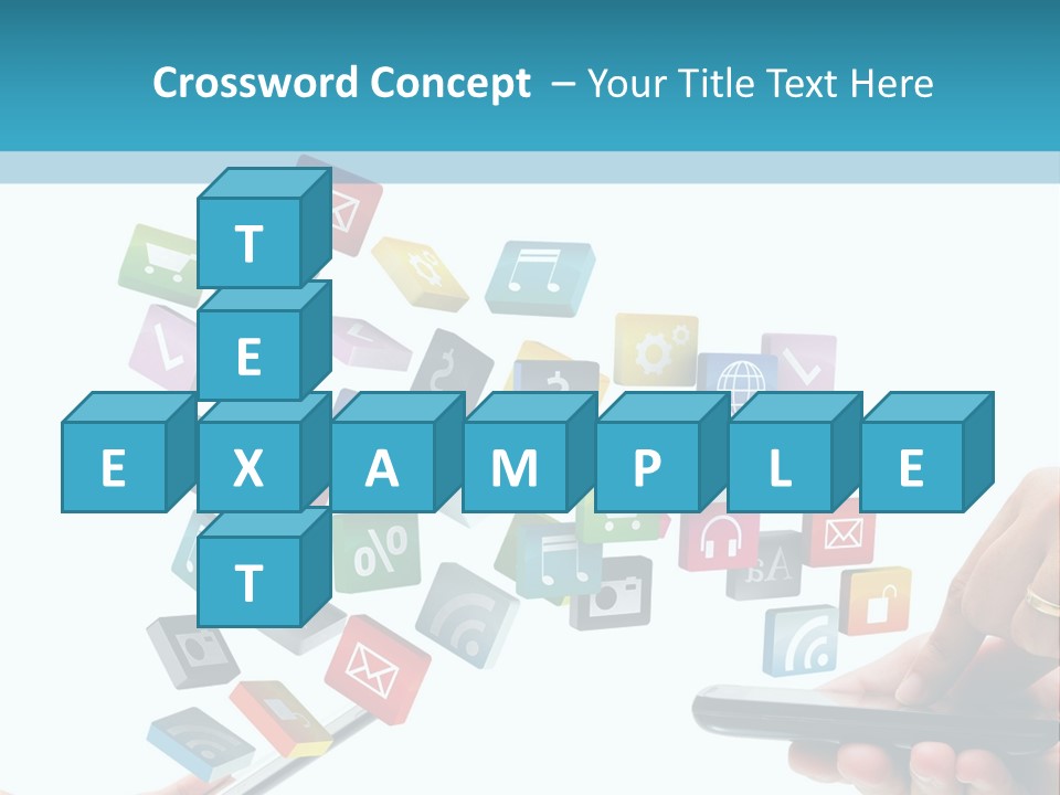 Communicate Pad Touchscreen PowerPoint Template