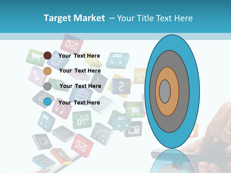 Communicate Pad Touchscreen PowerPoint Template