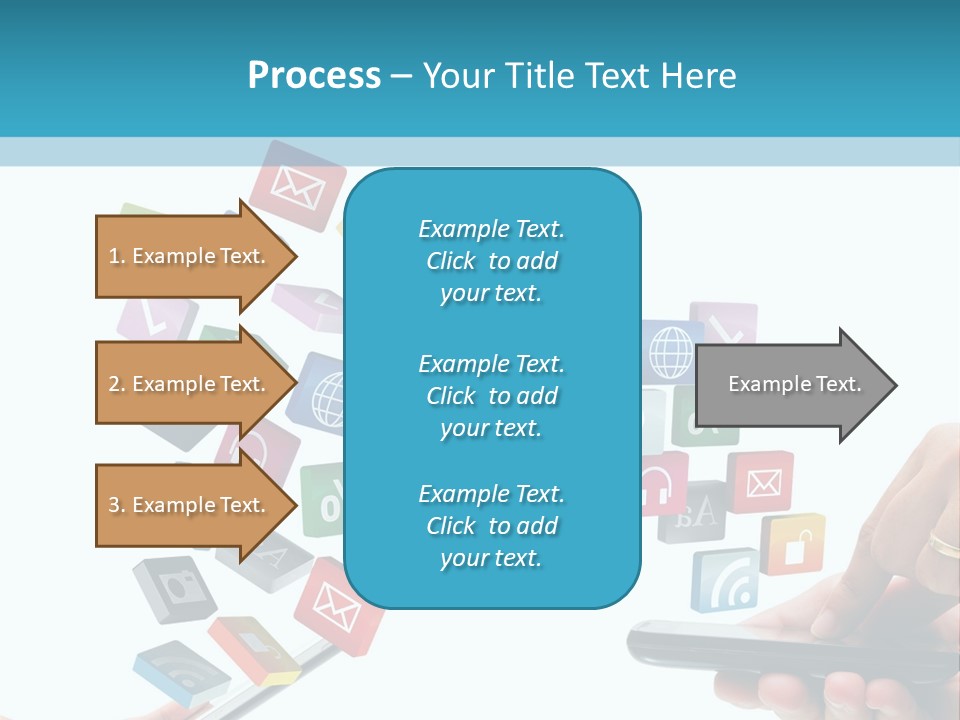Communicate Pad Touchscreen PowerPoint Template