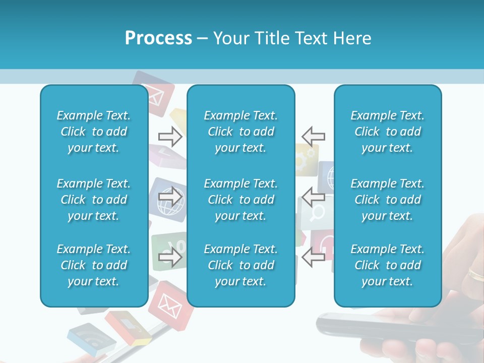 Communicate Pad Touchscreen PowerPoint Template