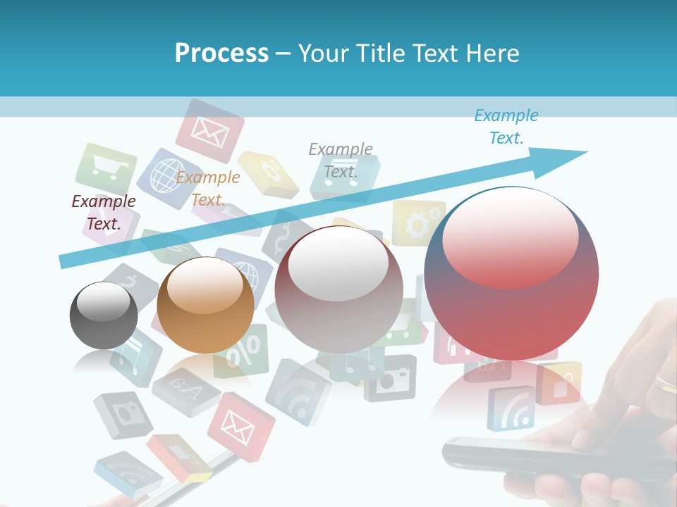 Communicate Pad Touchscreen PowerPoint Template