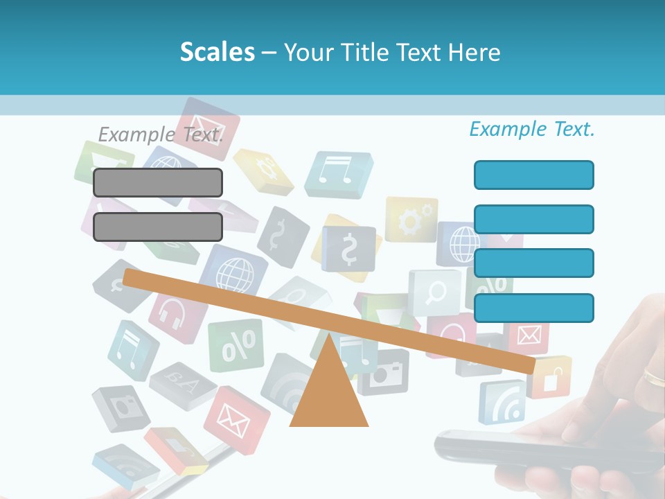 Communicate Pad Touchscreen PowerPoint Template