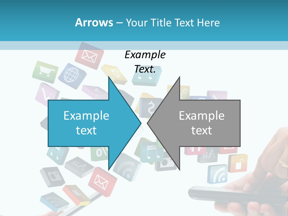 Communicate Pad Touchscreen PowerPoint Template