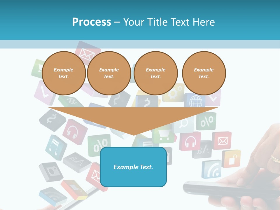 Communicate Pad Touchscreen PowerPoint Template