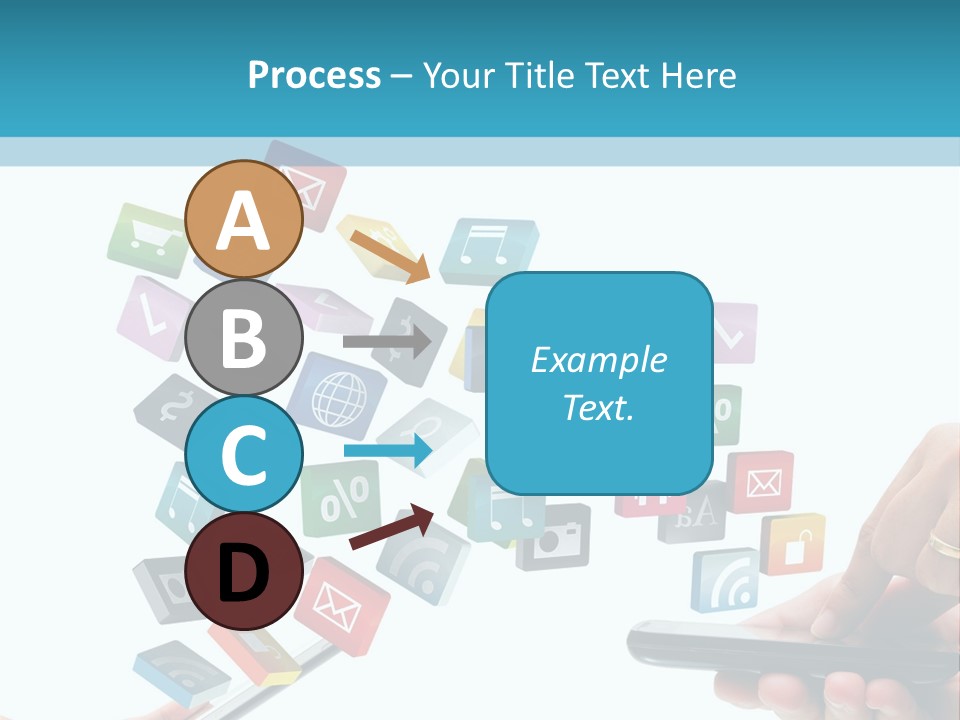 Communicate Pad Touchscreen PowerPoint Template