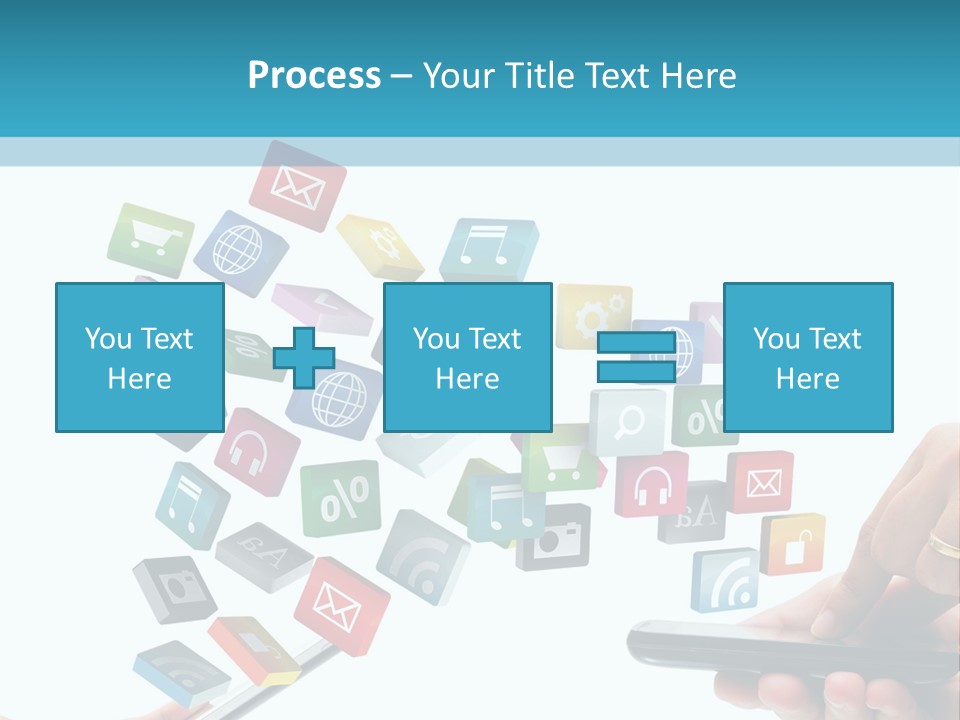 Communicate Pad Touchscreen PowerPoint Template