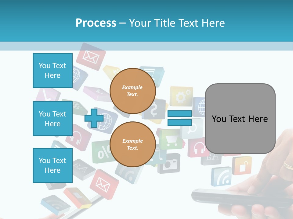 Communicate Pad Touchscreen PowerPoint Template