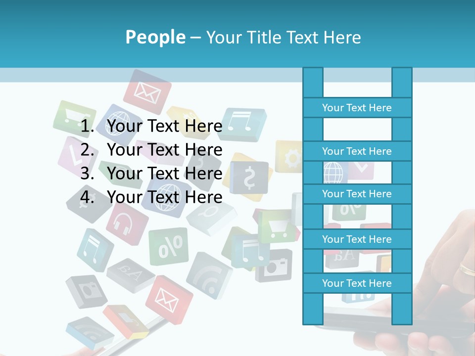 Communicate Pad Touchscreen PowerPoint Template